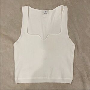 Wilfred Ivory Square-Neck Tank Top